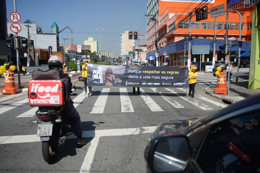 campanha de conscientização no trânsito