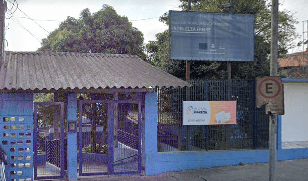 fachada da escola elza freira - diadema