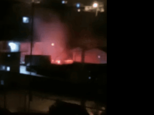fogo em casa de Santo André