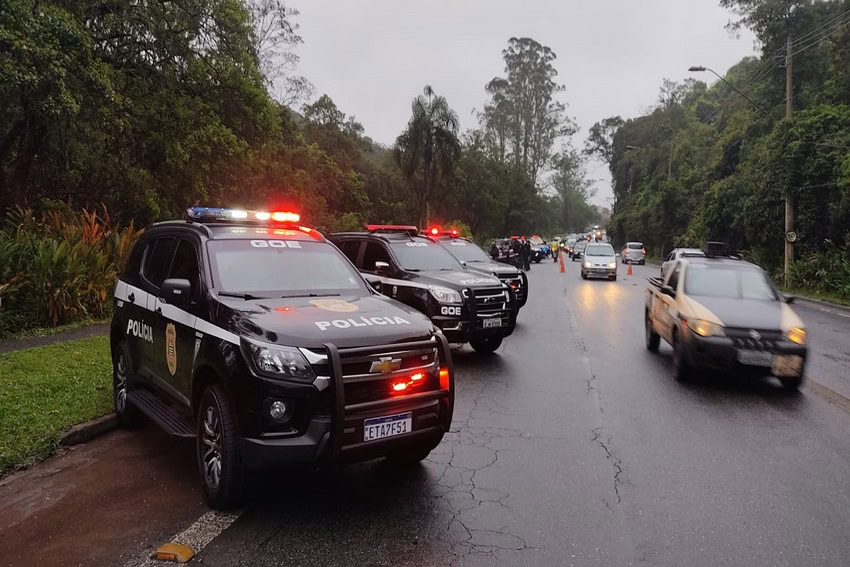 operação policial em rua de santo andré