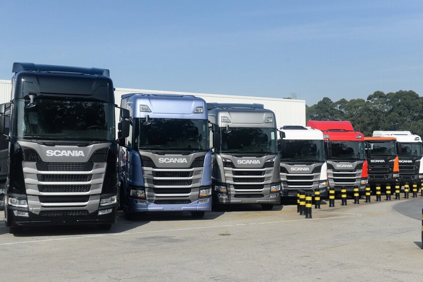caminhões fabricados pela scania