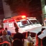 agente de trânsito é socorrido pelo samu