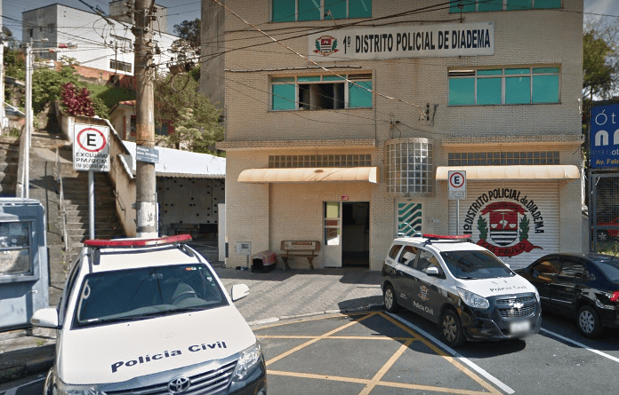fachada do 1º distrito policial de diadema