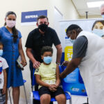 criança vacinada em são bernardo
