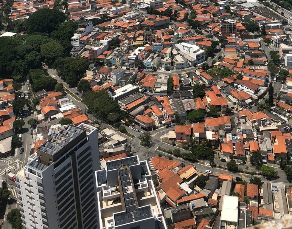 vista área da zona leste de são paulo