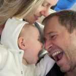 Tiago Leifert e a filha