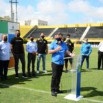 prefeito orlando morando no estádio
