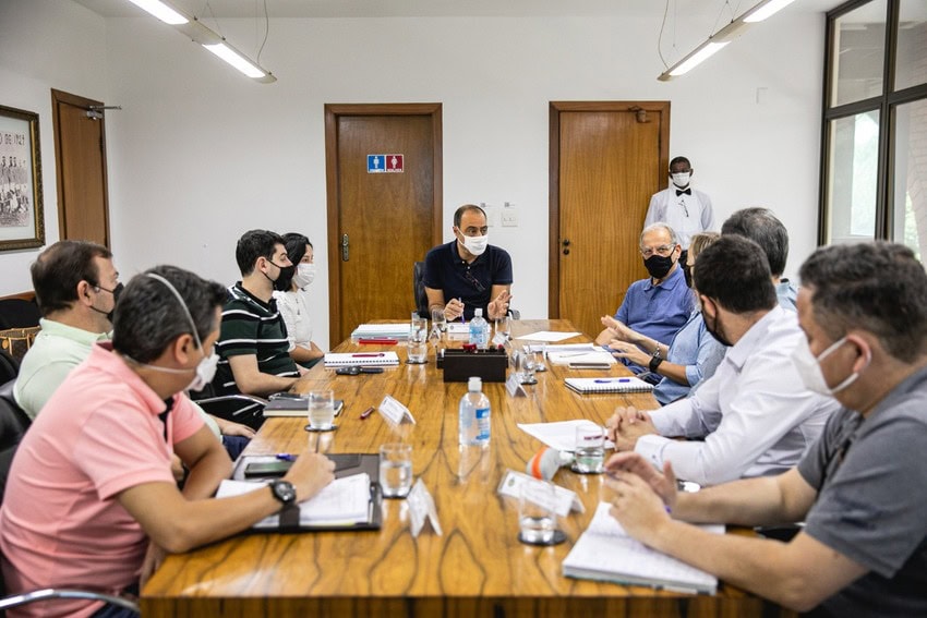 prefeito auricchio e secretários