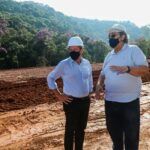 prefeito orlando morando vistoriando obra