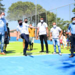 prefeito orlando morando na praça-parque