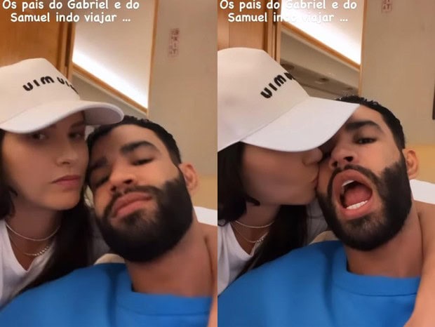 andressa suita dando beijo em gustavo lima
