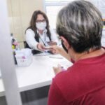 paciente passando por consulta
