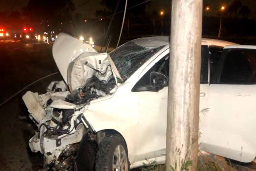 acidente de carro em santo andré