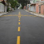rua recapeada em São Bernardo