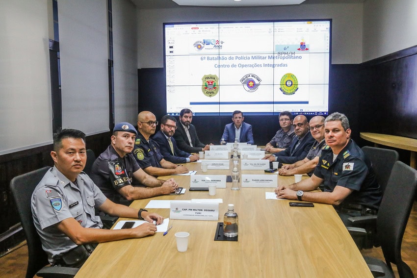 prefeito Orlando Morando e Forças de Segurança