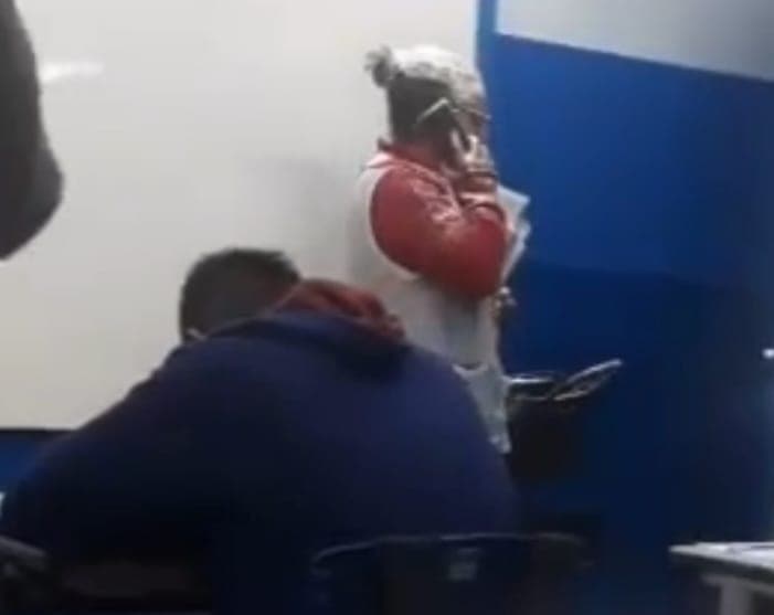 professora sofre agressão de aluno