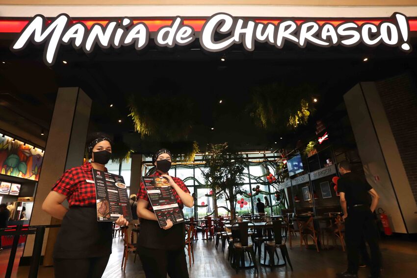 fachada do Mania de Churrasco