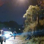 estrada onde foi encontrada a perna