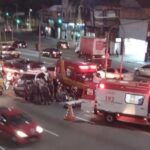 bandido se fere e é preso em avenida de Santo André