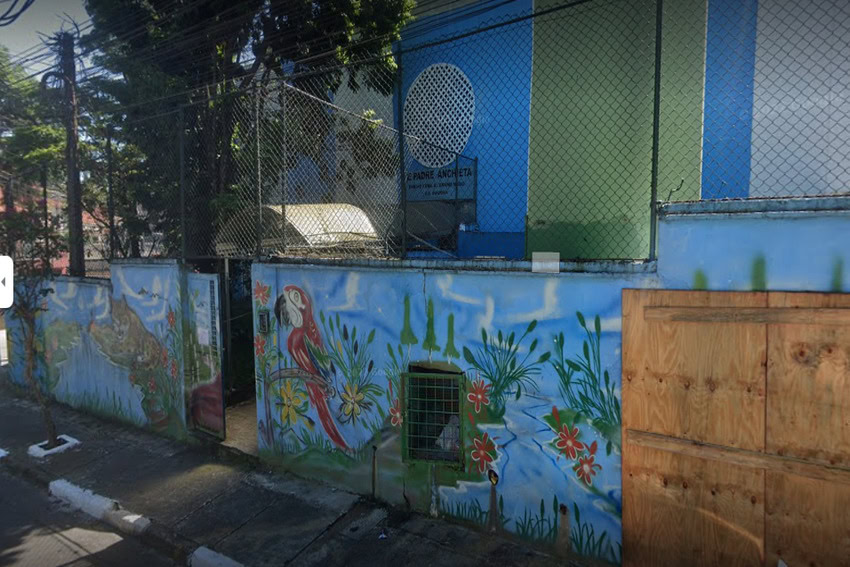 fachada da escola estadual padre anchieta - diadema