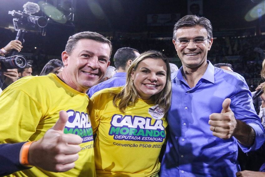 Orlando Morando, Carla Morando e Rodrigo Garcia