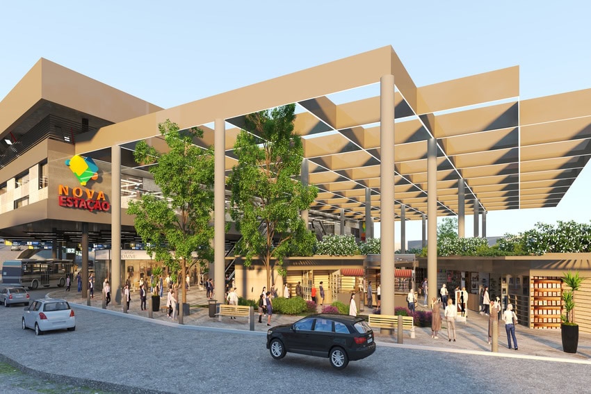 maquete do futuro Shopping estação de Mauá