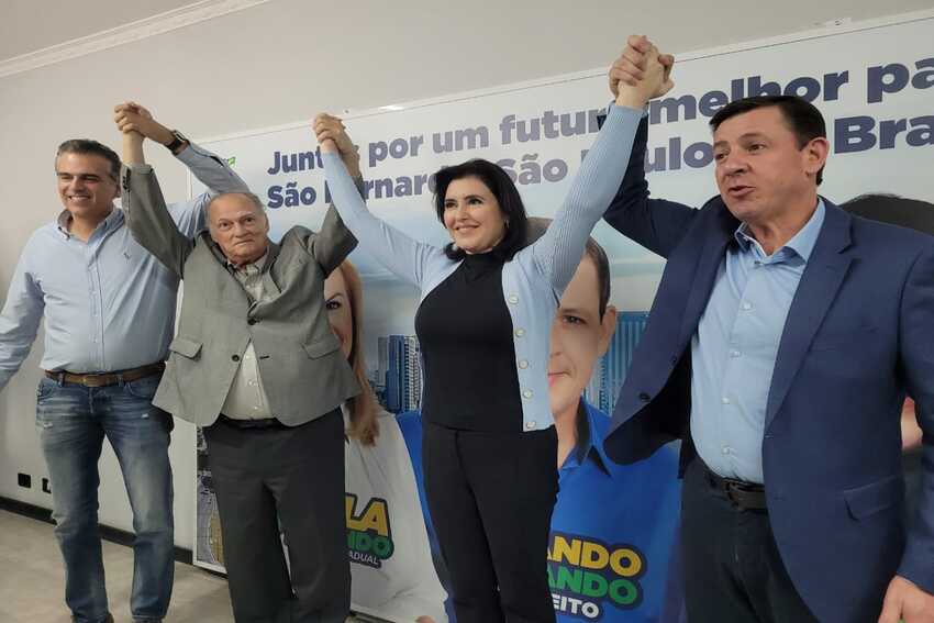 Sinome Tebet, Orlando Morando e Roberto Freire