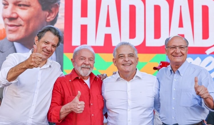 haddad, lula, márcio frança e alckmin