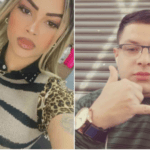 Sandra, a vítima, e Davi, o agressor