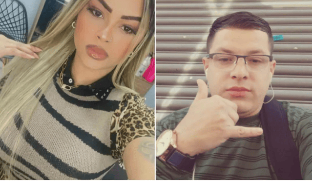 Sandra, a vítima, e Davi, o agressor