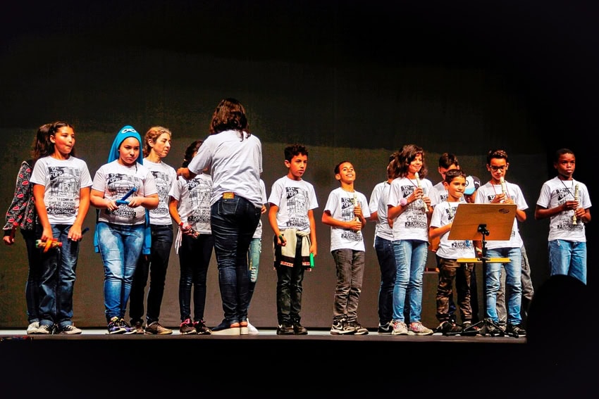 alunos de oficina cultural