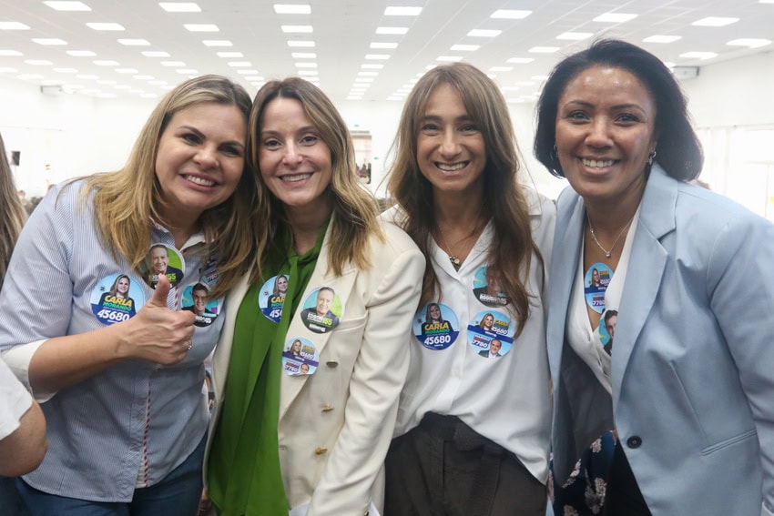 Carla Morando, Luciana Garcia, Simone e esposa de Marcelo Lima