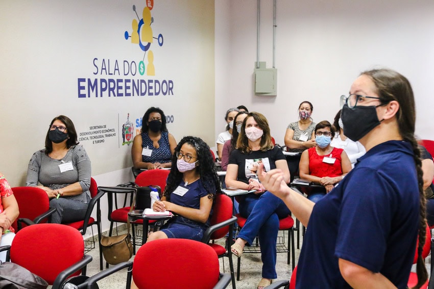 alunos do curso de empreendedorismo