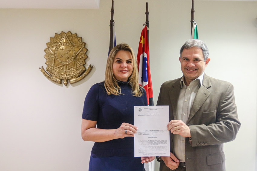 deputada Carla Morando e procurador chefe da República