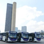 entrega de ônibus novos em São Bernardo