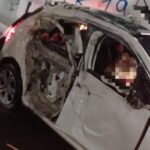 carro capotado