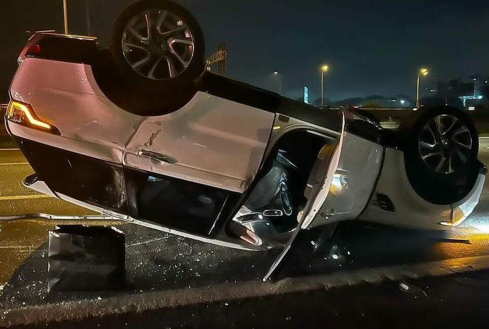 capotamento de carro