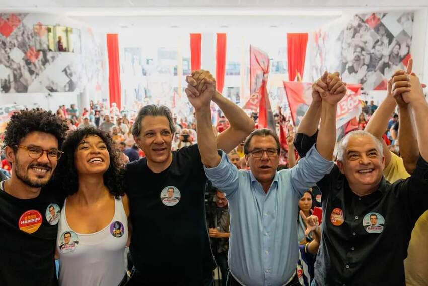 Haddad, Marinho e Márcio França