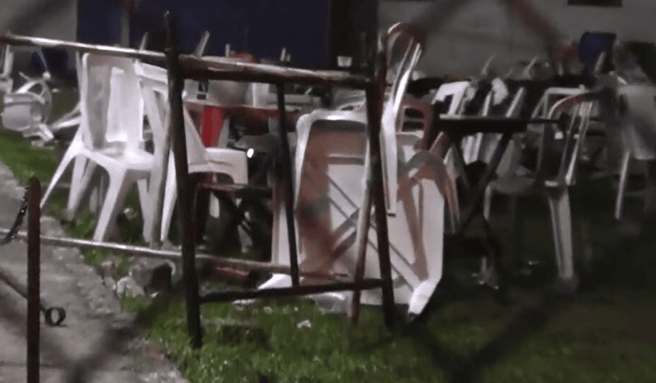 clube destruído