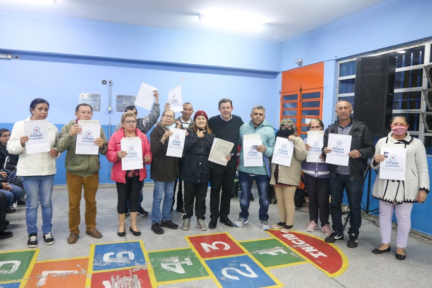 prefeito Orlando Morando e moradores