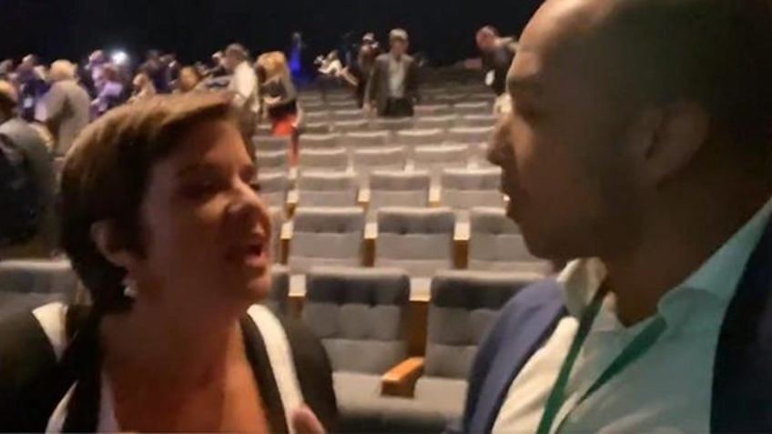 jornalista Vera Magalhães e o deputado Douglas Garcia