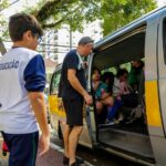 Van de transporte escolar de São Caetano