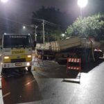 carreta envolvida em acidentes em São Caetano
