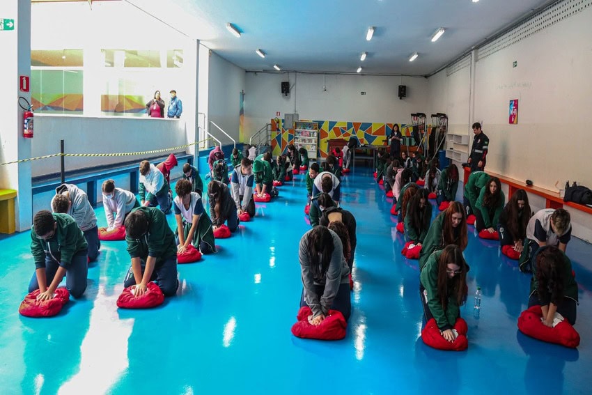 alunos no dia do coroação