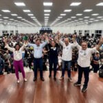 deputada Carla Morando e esportistas
