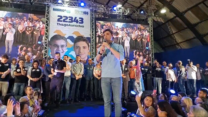 deputado Thiago Auricchio discursa