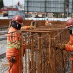 obras no viaduto