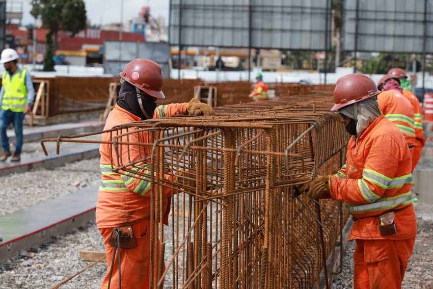 obras no viaduto