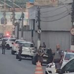 viaturas em rua de Diadema