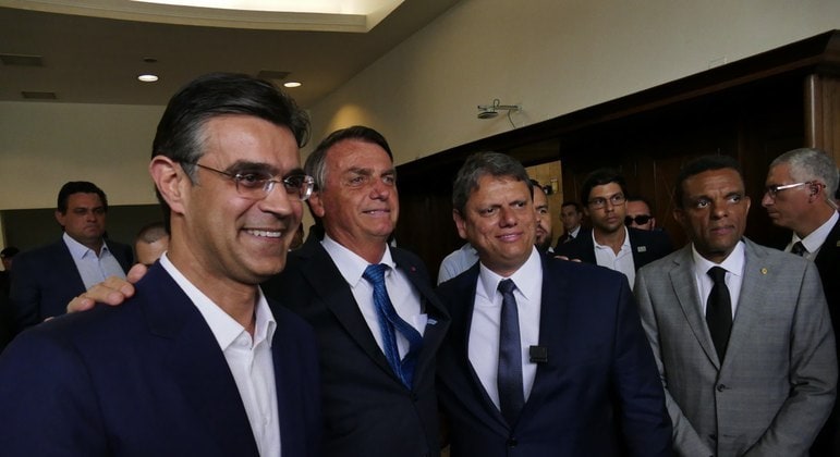 Rodrigo Garcia e Jair Bolsonaro
